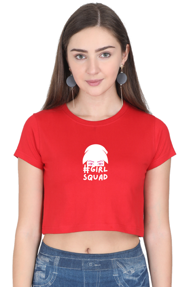 Girl Squad Female Crop Top | Black, Red, Beige | EVRBAY