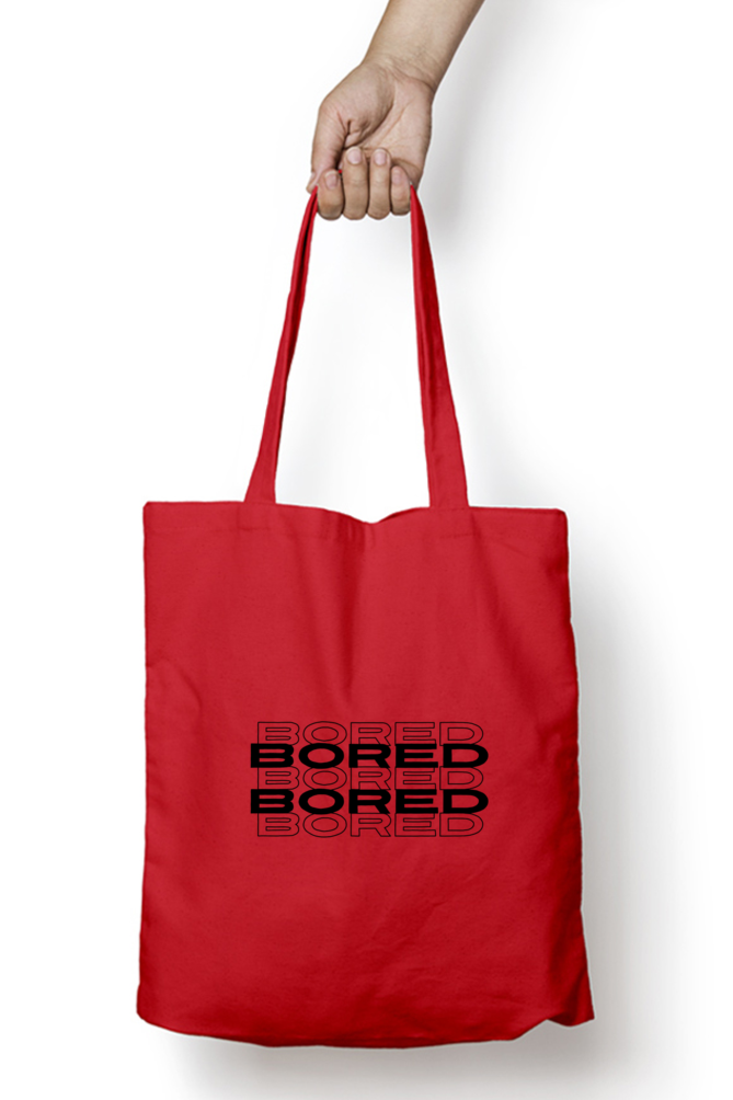 Bored Tote Bag With Zipper | Evrbay