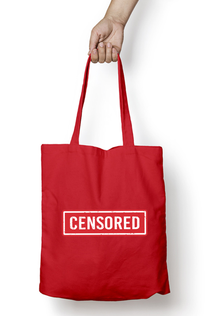 Censored Tote Bag With Zipper | Evrbay