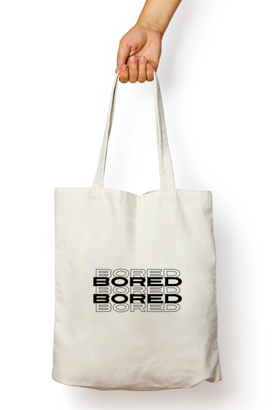 Bored Tote Bag With Zipper | Evrbay