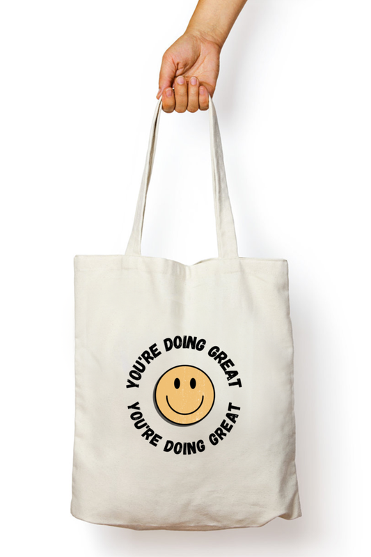 You're Doing Great Tote Bag With Zipper | Evrbay