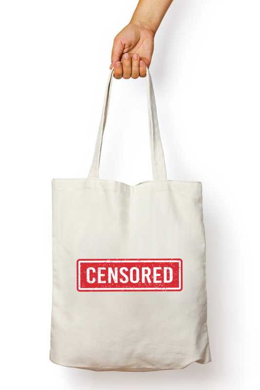 Censored Tote Bag With Zipper | Evrbay