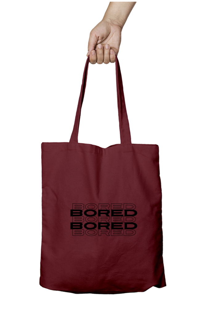 Bored Tote Bag With Zipper | Evrbay