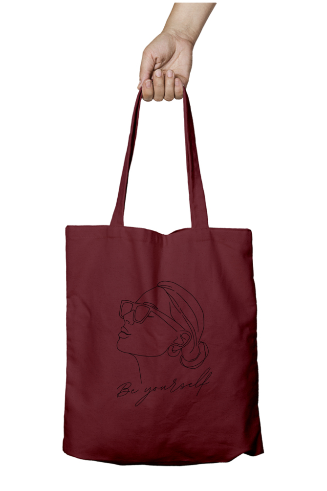 Be Yourself Tote Bag With Zipper | Evrbay