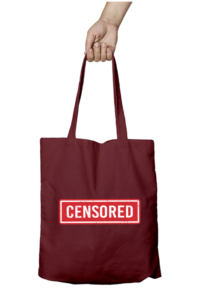 Censored Tote Bag With Zipper | Evrbay