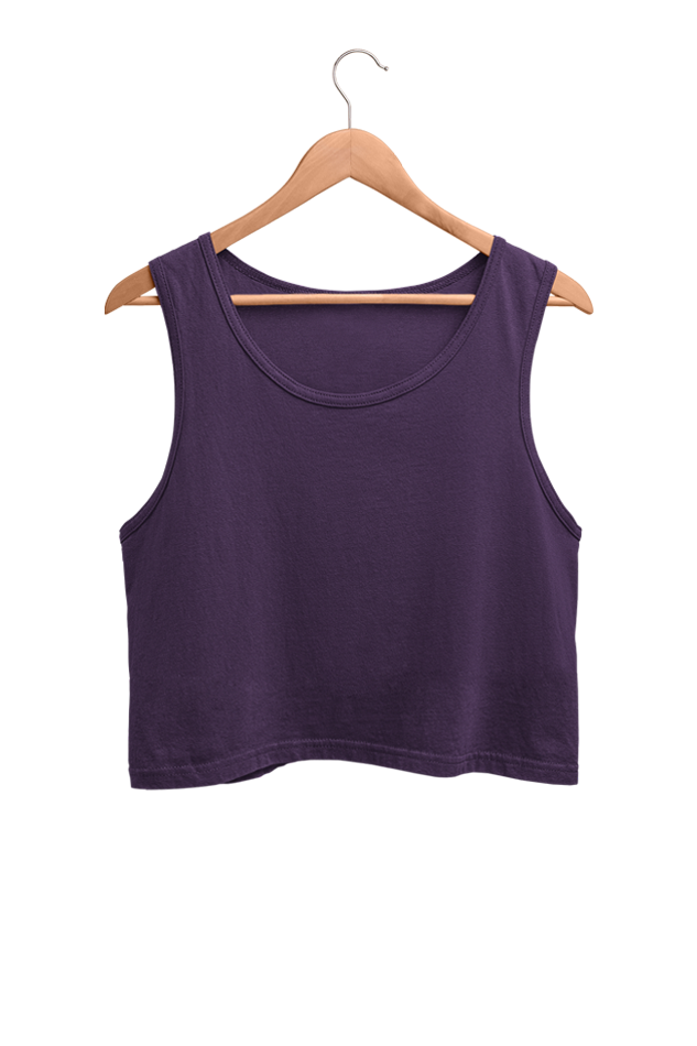 Plain Women Crop Tank Top | Evrbay