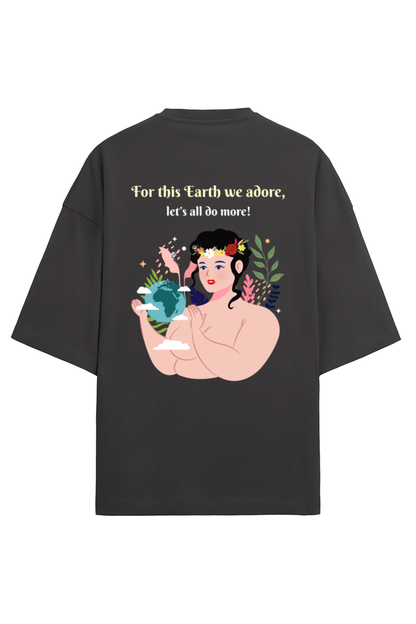 Earth Day Dual Print Oversized Tee Unisex