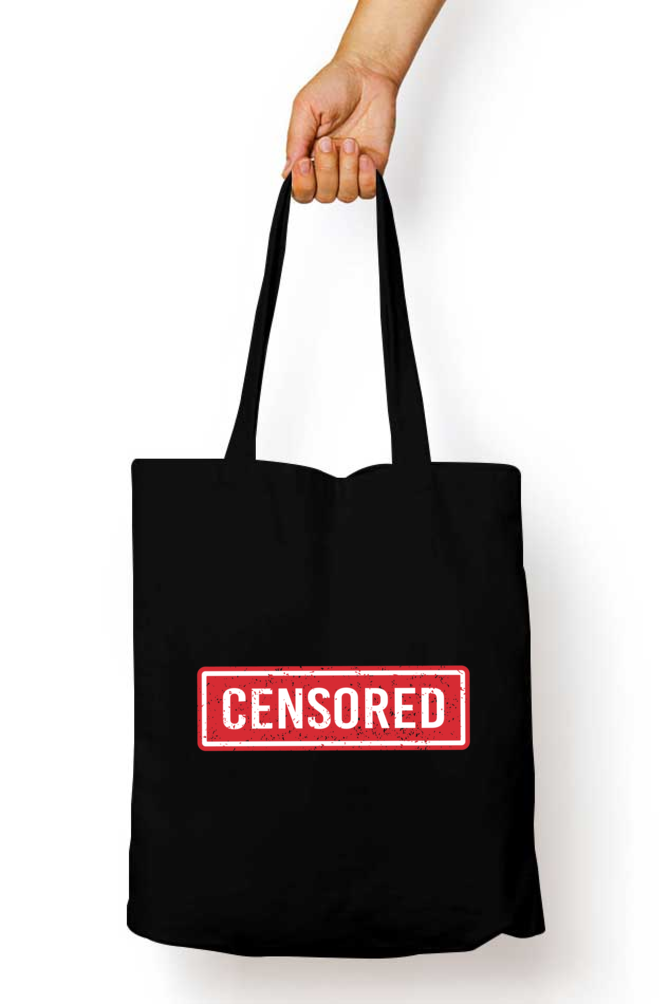 Censored Tote Bag With Zipper | Evrbay