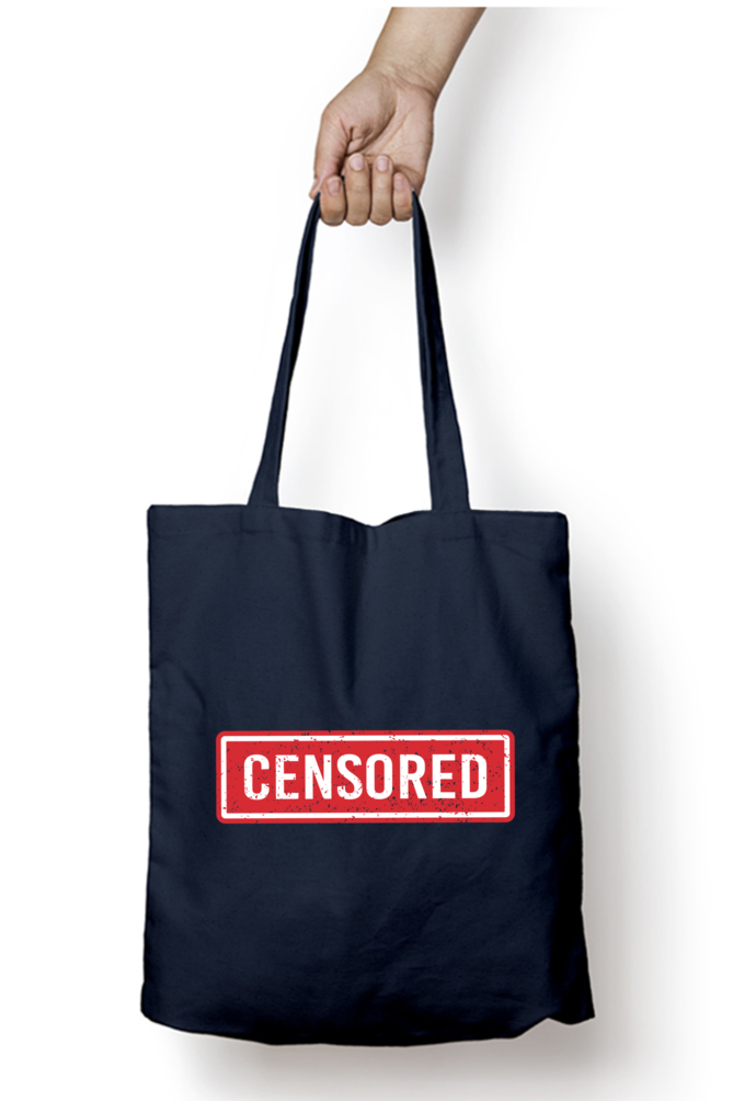 Censored Tote Bag With Zipper | Evrbay