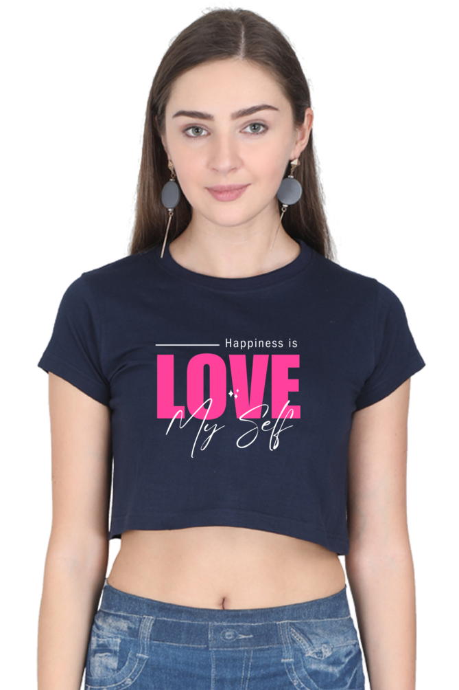 Love Myself Women Crop Top | Evrbay