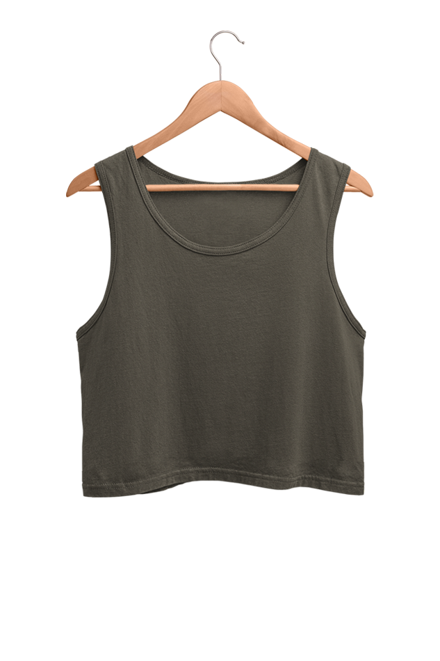 Plain Women Crop Tank Top | Evrbay