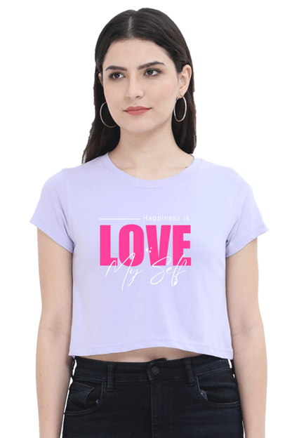 Love Myself Women Crop Top | Evrbay