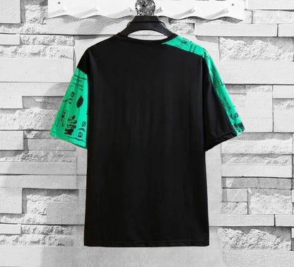 Cotton Printed Half Sleeves Pocket Style Round Neck Mens T-Shirt