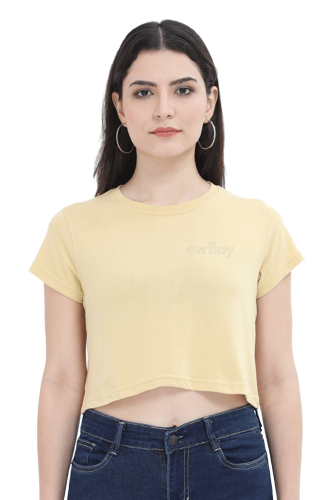 Plain Women Crop Top | Evrbay