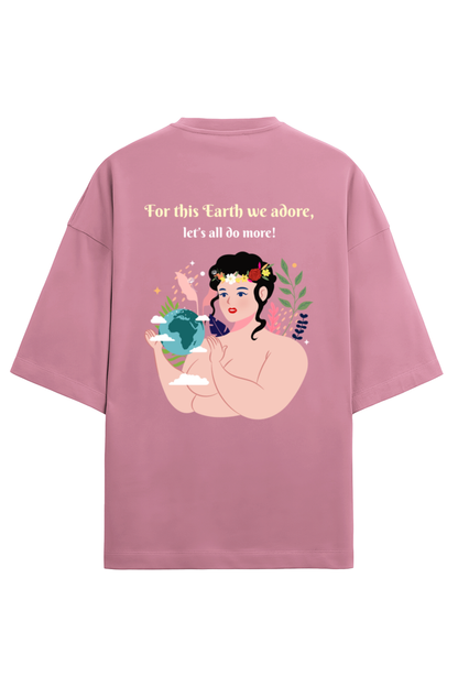 Earth Day Dual Print Oversized Tee Unisex