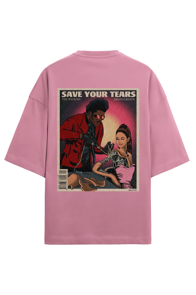 Save Your Tears Weeknd Oversized Tee | EVRBAY