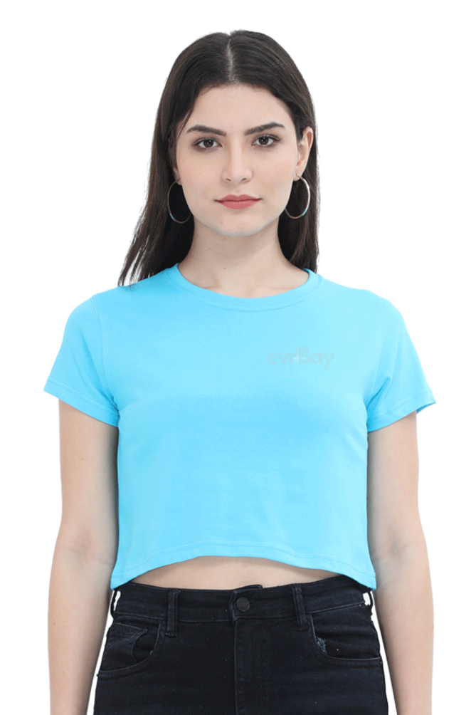 Plain Women Crop Top | Evrbay