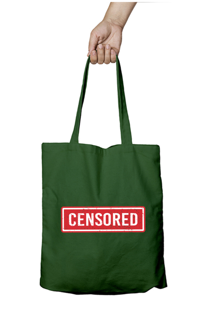 Censored Tote Bag With Zipper | Evrbay