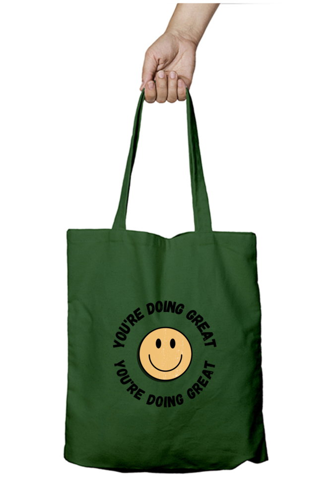 You're Doing Great Tote Bag With Zipper | Evrbay