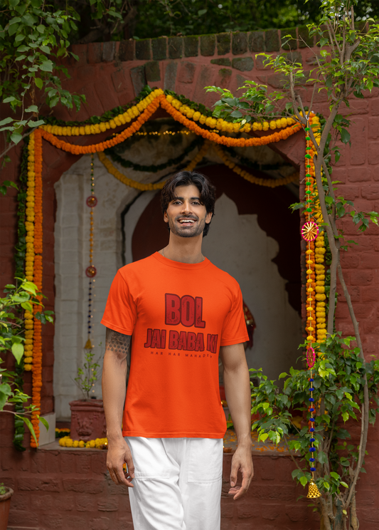 Bol Jai Baba Ki  T-Shirt For Men and Women- EvrBay