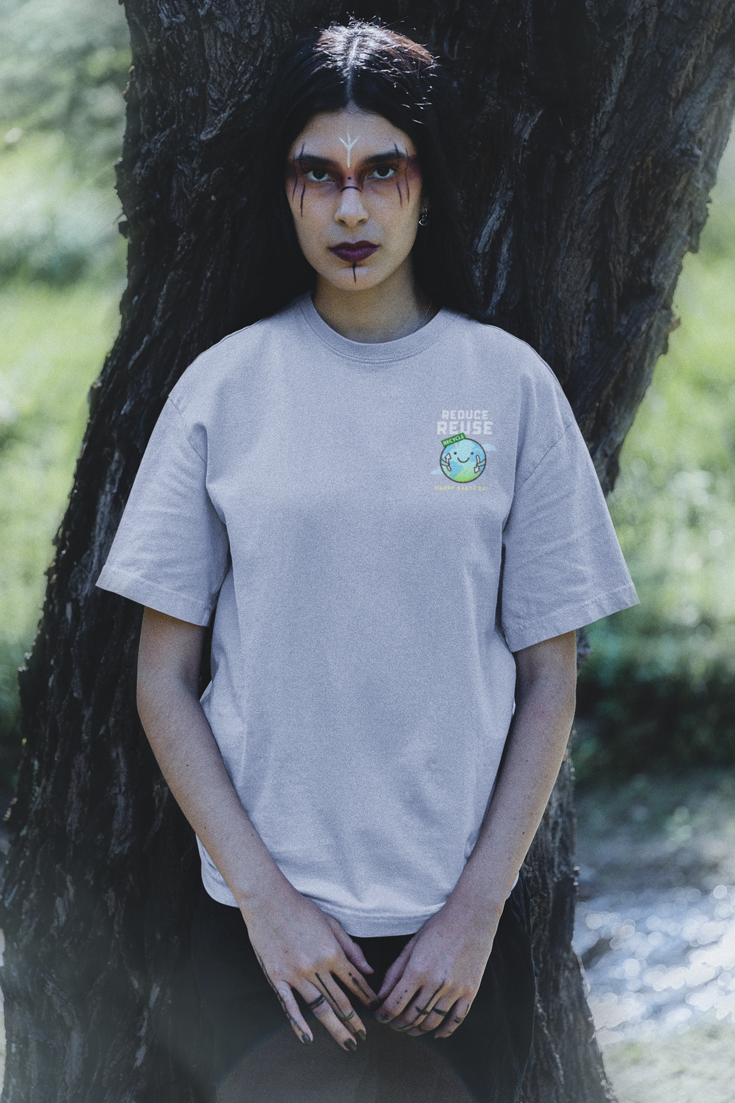 Earth Day Dual Print Oversized Tee Unisex