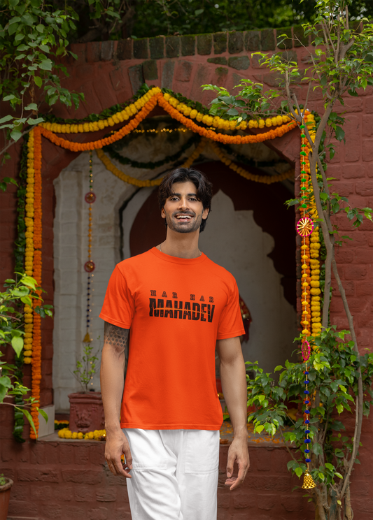 Har Har Mahadev T-Shirt For Men and Women- EvrBay