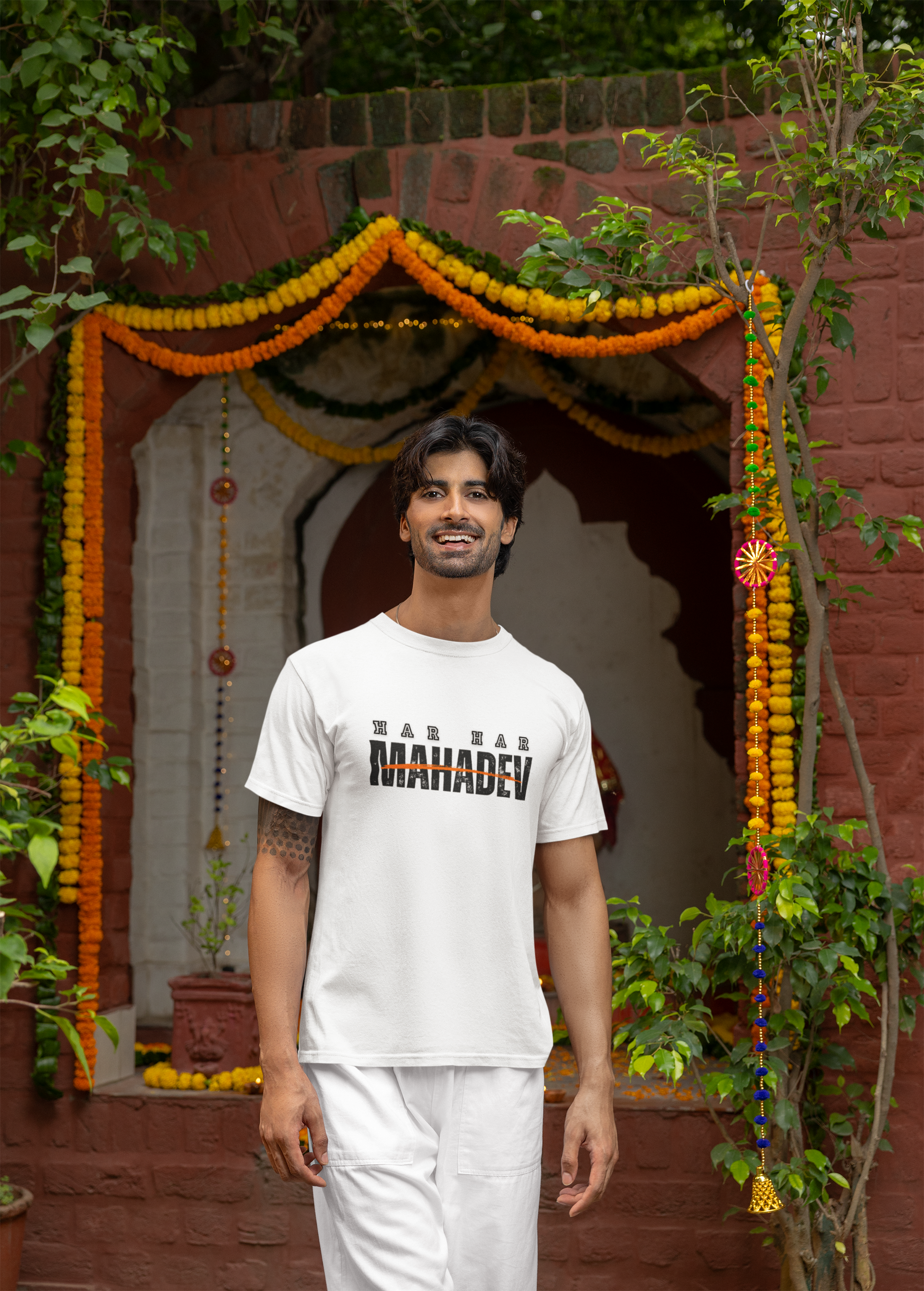 Har Har Mahadev T-Shirt For Men and Women- EvrBay