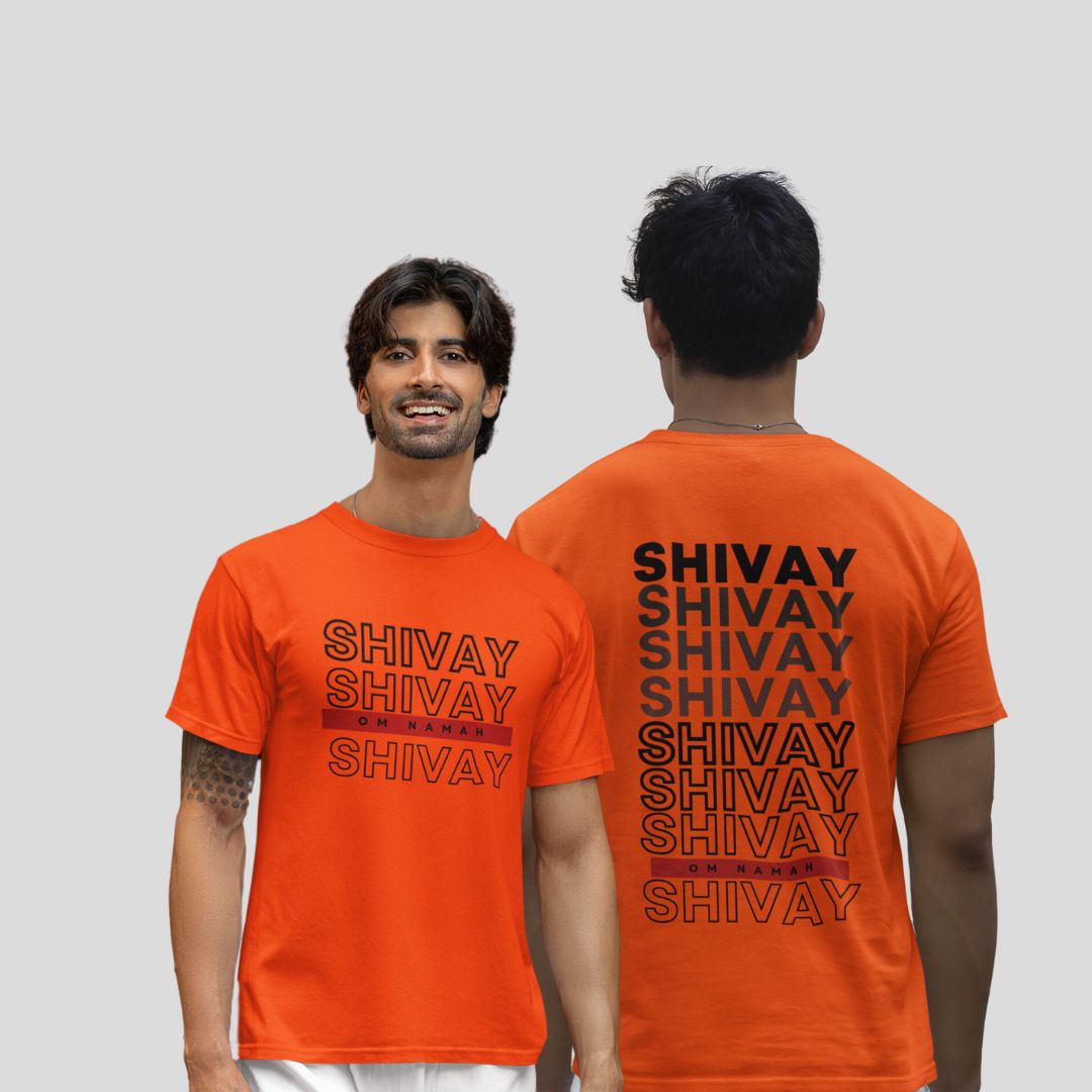 Shivay Shivay Dual Side Printed T-Shirt For Men and Women- EvrBay