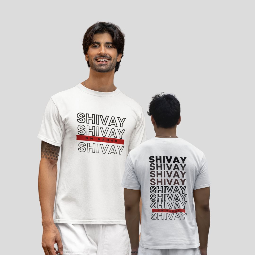 Shivay Shivay Dual Side Printed T-Shirt For Men and Women- EvrBay