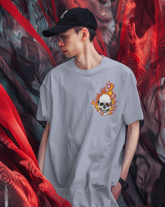 Skull Oversized Tee | EVRBAY