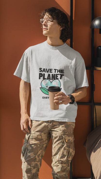 Save the Planet Dual Full Size Print Unisex Tee | EvrBay